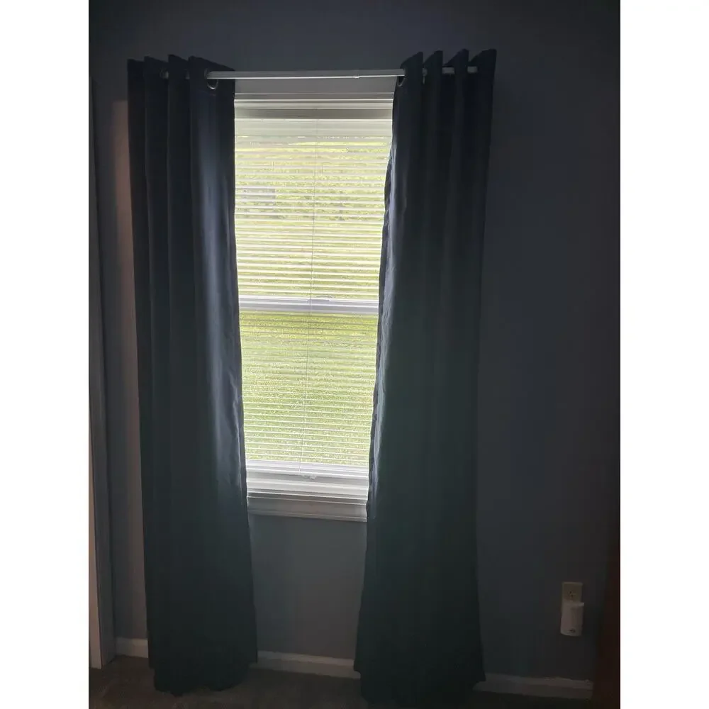 JC Penny 50x84 Kathryn Lined Blackout Grommet Curtain Panels Navy Kathryn Pair